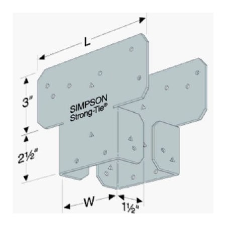 Simpson Strong-Tie G185 4x Post Cap ZMax AC4Z